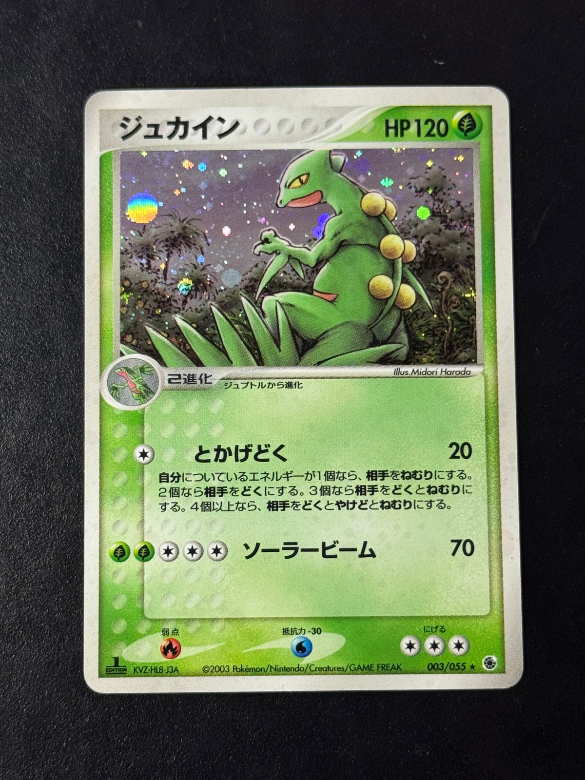 Sceptile 003/055 – ADV Expansion Pack, Japanese Pokémon card, photo 1