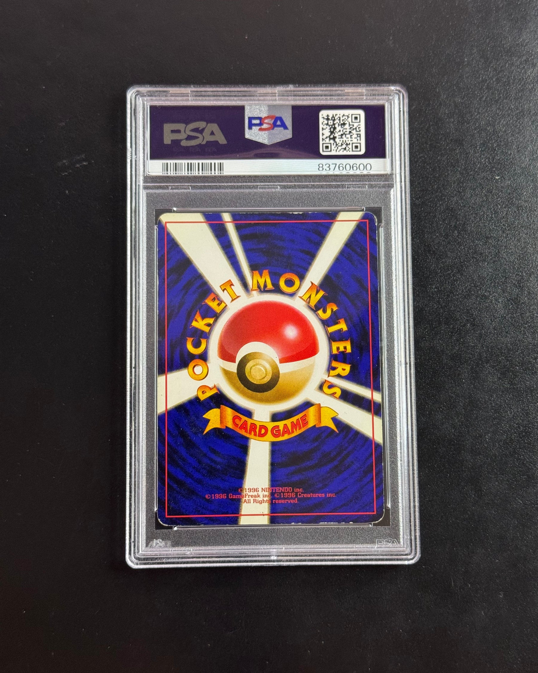 Verso de Charizard CD Promo (Dracaufeu) – carte Pokémon japonaise PSA 5